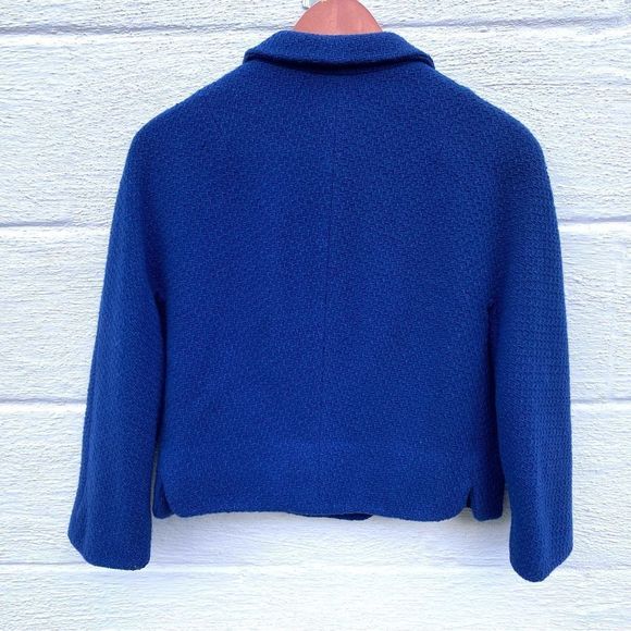 Vintage Capri L.J. Woolen Fabric Tweed Cropped Blazer Jacket - Picture 7 of 9
